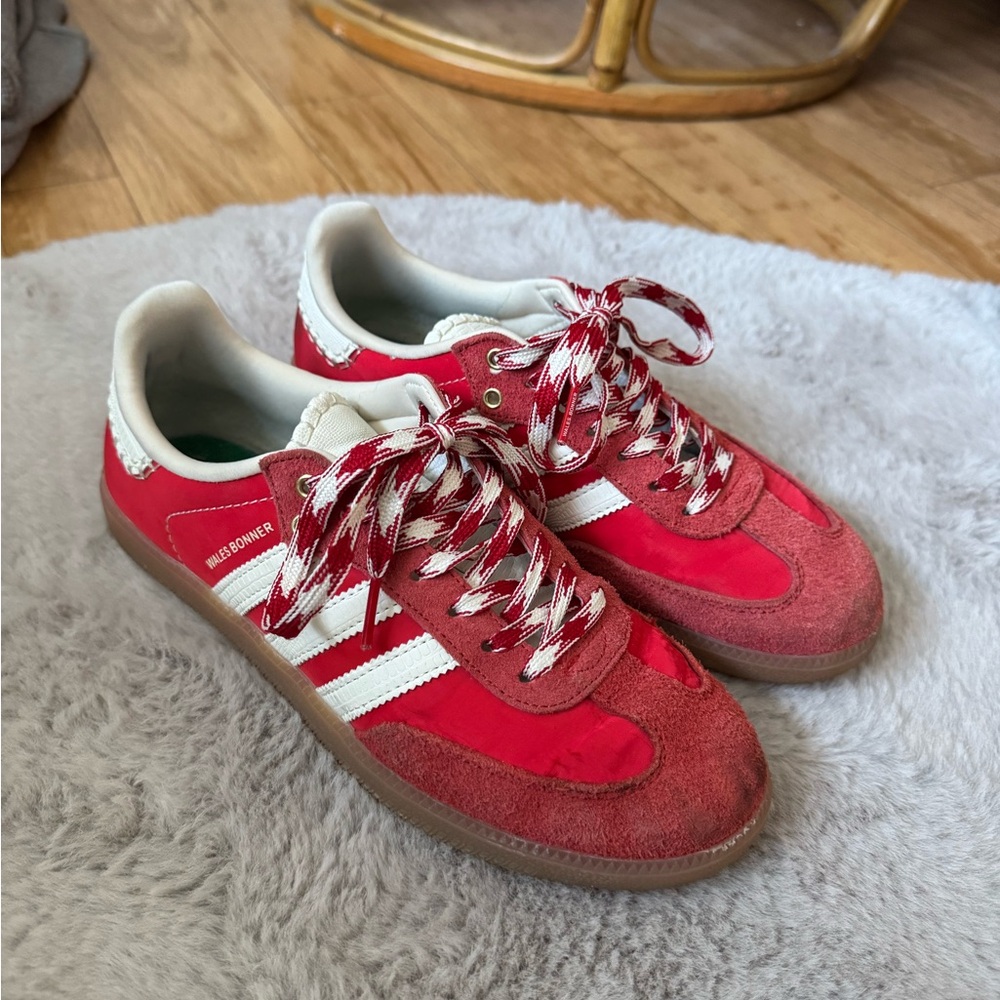 Wales Bonner x Adidas Red Sneakers